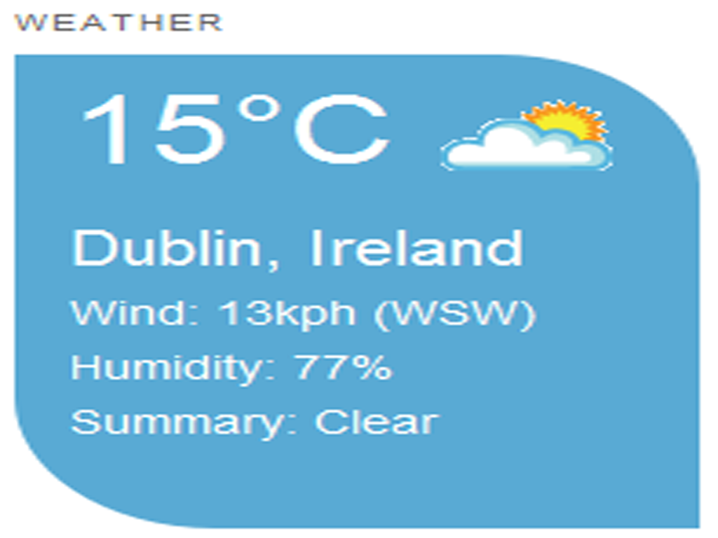 یک ابزارک آب و هوایی سفارشی برای وردپرس